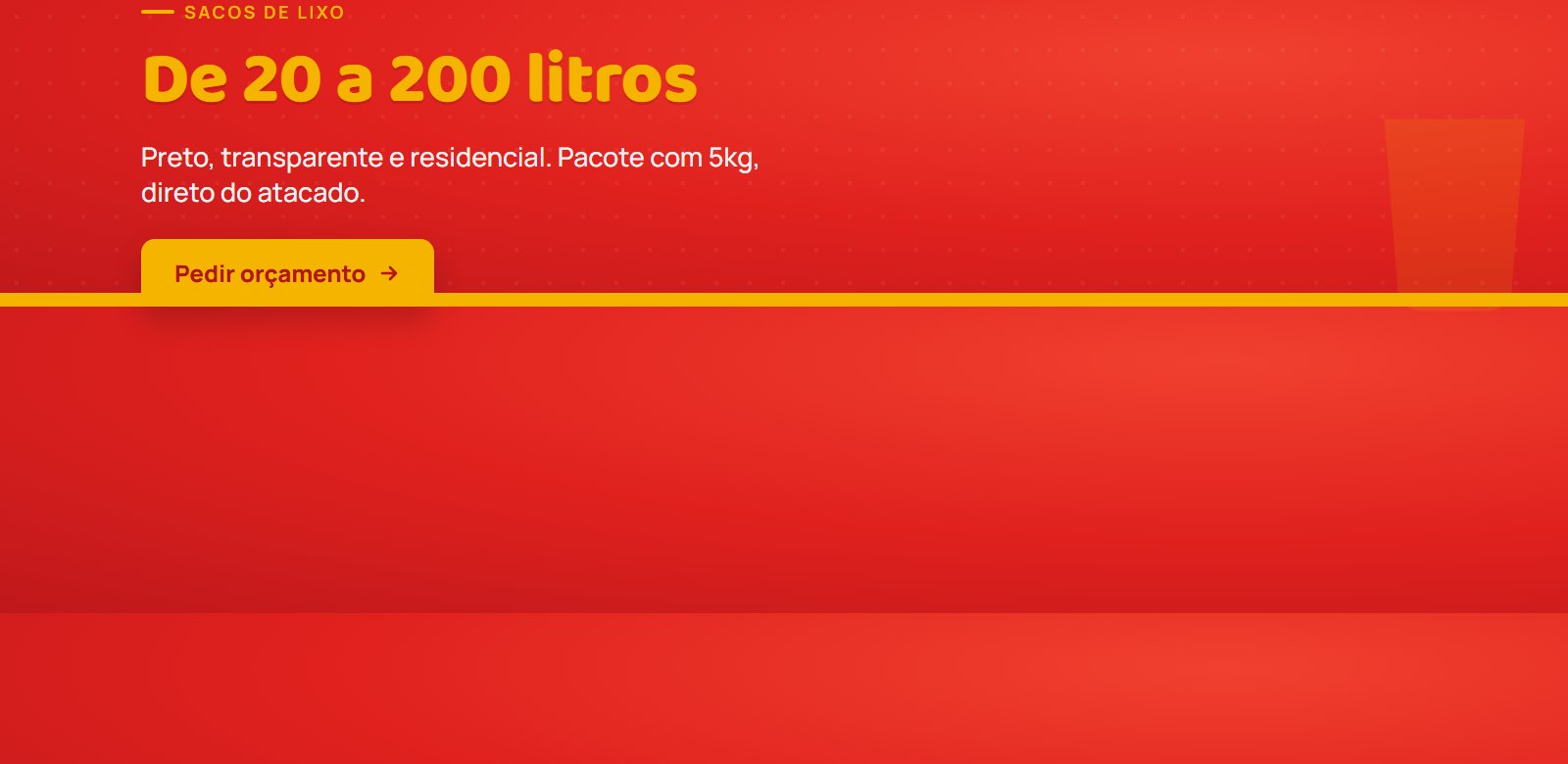 Sacos de lixo de 20 a 200 litros