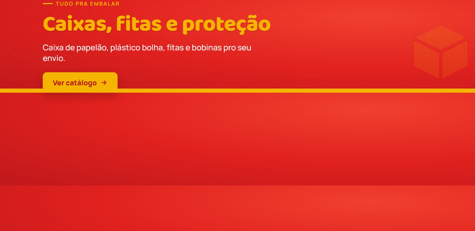 Caixas, fitas e proteção pro seu envio